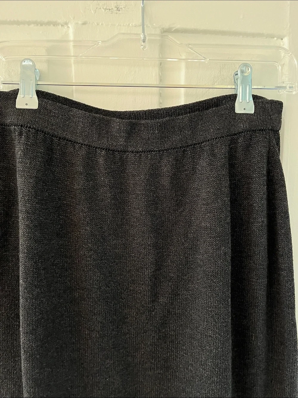 St John Collection Gray Midi Shirt Sz 8 Santana Knit